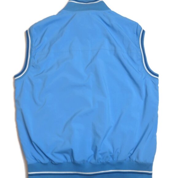 Fedeli Full Zip Vest Mens Medium Blue Sportswear Collection Italy - Picture 7 of 7